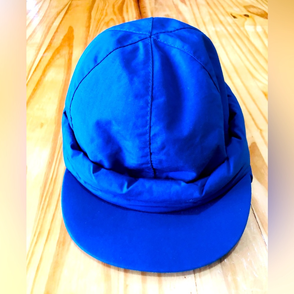 Vtg Bogner Earflap Winter Hat Blue  sz M Made In Canada